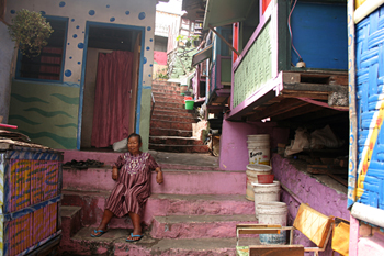 Callejones de color, Copiriver, Jogyakarta, Indonesia