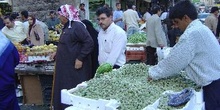Mercado árabe de frutas y verduras