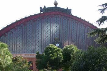 Fachada de la estación de Atocha, Madrid