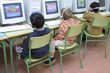 Realizando actividad con el ordenador