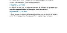 Comprensión lectora para Química ESO