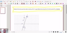 Uso de ecuaciones paramétricas para resolver un problema de geometría