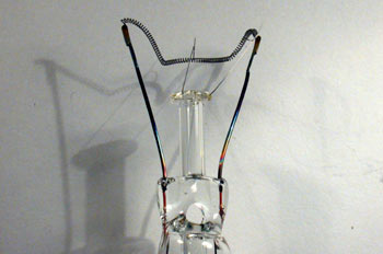 Filamento de una bombilla