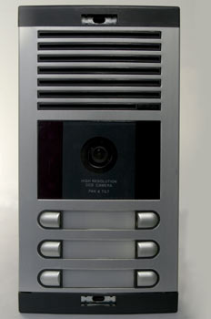 Placa de calle de portero automático (montada con telecámara fro