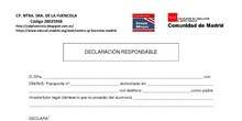 Declaración Responsable