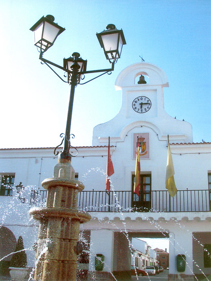 Detalle del ayuntamiento de Villanueva del Pardillo