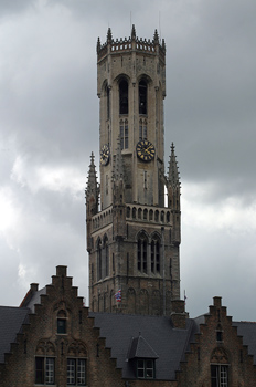 La Torre de la Atalaya o Torre Belfry, Brujas, Bélgica