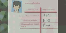 El lenguaje algebraico