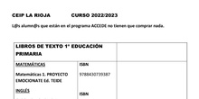 Libros texto 22/23
