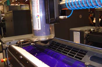 Aplicación de tinta offset desde cartucho