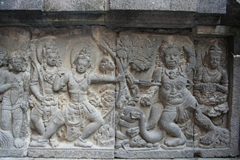 Relieve, Prambanan, Jogyakarta, Indonesia
