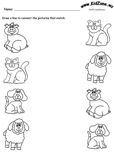 asociar imagenes animales