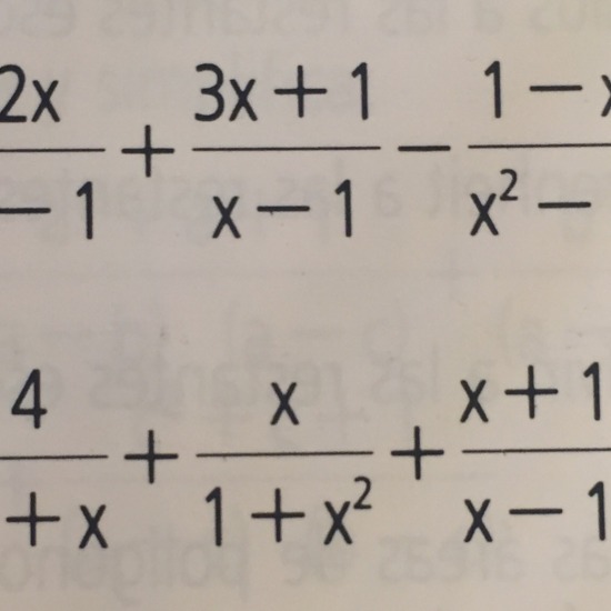 Fracciones algebraicas 01