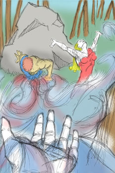 Acis se convierte en río