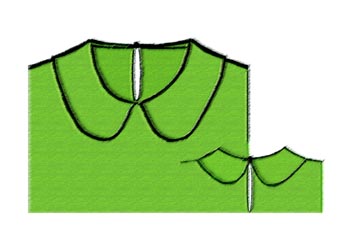 Cuello bebé de dos piezas