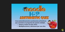 MOODLE actividad H5P arithmetic quiz