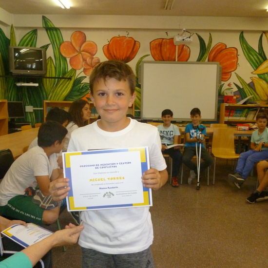 Entrega de diplomas Alumnos Ayudantes 1