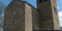 Iglesia de Satué. Vista suroeste del templo, Huesca