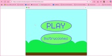 Programa con Scratch el juego de Flappy Bird dando saltos para evitar chocarse con una columnas.
