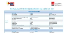 Actividades complementarias 2023-2024
