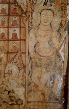 Pinturas al fresco en Bagan, Myanmar