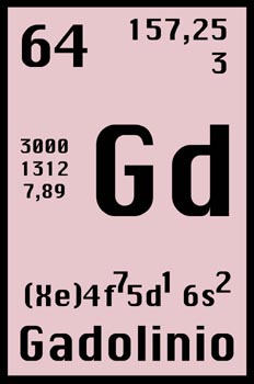 Tabla periódica, gadolinio