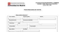 Recogida de datos de matriculación
