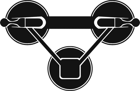 Ventosa de tres cabezas