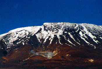 Cráter lateral activo del volcan Ruapehu, Nueva Zelanda