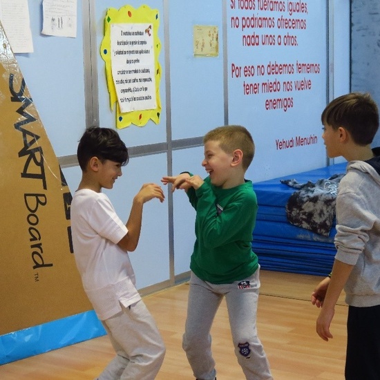 Los alumnos de 4º de Primaria en MUS-E 4