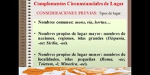 COMPLEMENTOS CIRCUNSTANCIALES DE LUGAR EN LATÍN