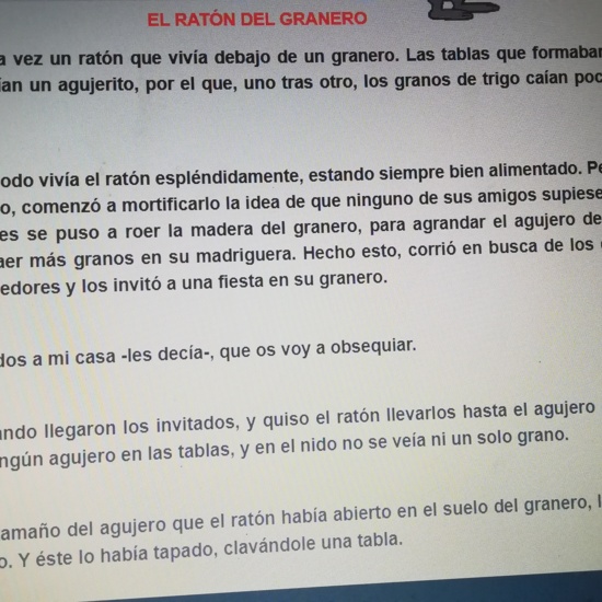 COMPRENSIÓN LECTORA 16 DE MARZO