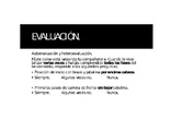 EVALUACIÓN