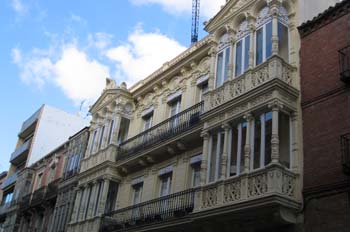 Fachada en Calle Mayor de Palencia, Castilla y León