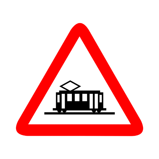 Peligro: Cruce de tranvía