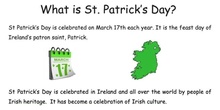 St. Patrick´s day at Las Navas school