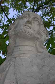 Detalle de la escultura de Alfonso I El Batallador, rey de Aragó