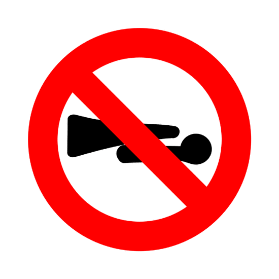 Advertencias acústicas prohibidas