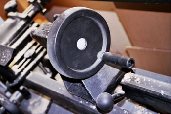 Manivela de un torno de carpintero