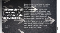 Instrucciones para realizar tu espacio de actividades