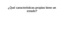 Características del Estado