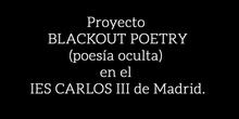 Blackout poetry en el IES Carlos III