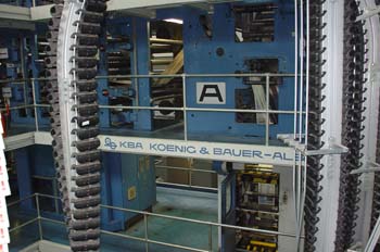Cuerpos impresores de rotativa heat set