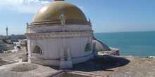 Cúpula de tejas doradas, Catedral de Cádiz, Andalucía