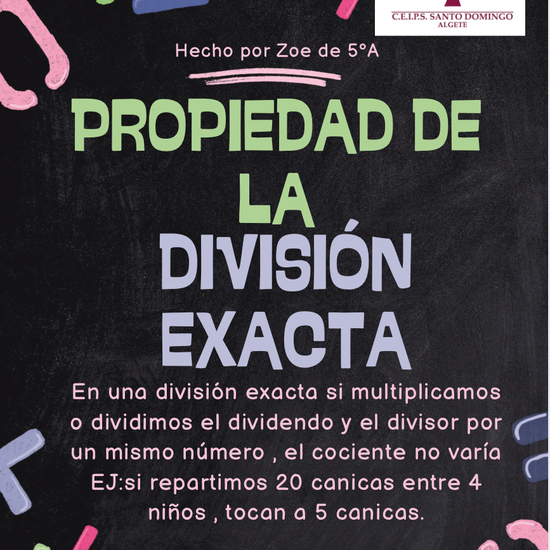 PROPIEDAD DE LA DIVISIÓN EXACTA