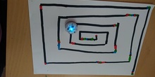 Espiral de prueba con Ozobot.