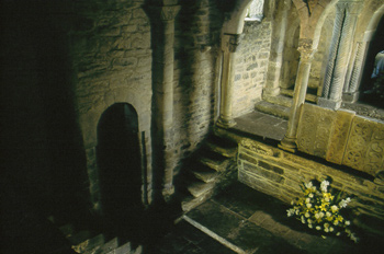 Accesos a cámara, iconostasio y tribuna de la iglesia de Santa C