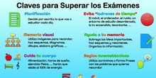 Claves para superar los exámenes
