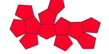 Desarrollo de un dodecaedro pentagonal