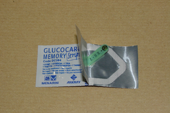 Tira reactiva para glucemia